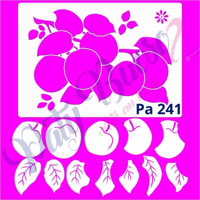 Pa 241 - Ameixa com Stencil - 21x29