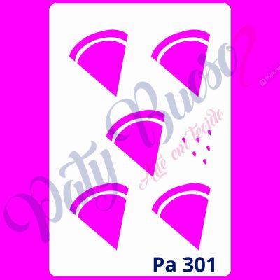 Pa 301 - Mini Melancia Formato Triangulo - 8x12