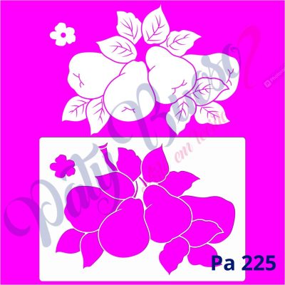 Pa 225 - Peras com stencil - 21x29
