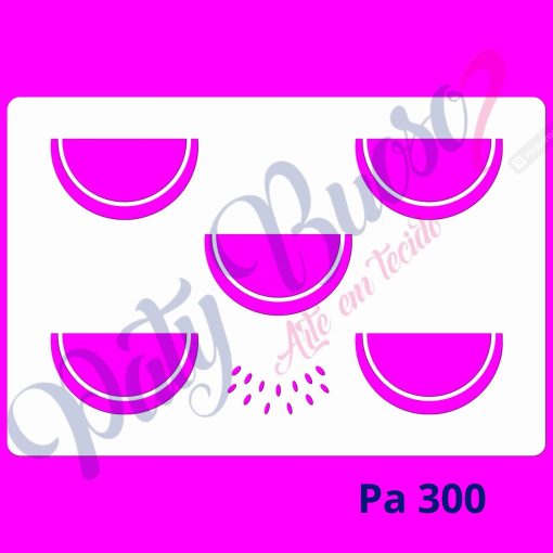 Pa 300 - Mini Melancia Formato Lua - 8x12