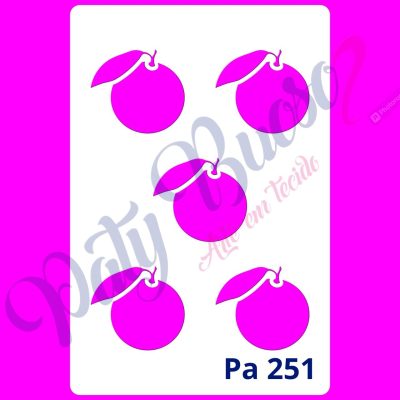 Pa 251 - Laranjinhas (mini frutinhas) 8x12