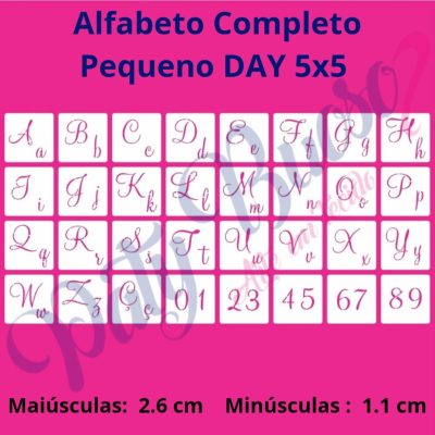 Alfabeto  Completo Pequeno DAY  5x5