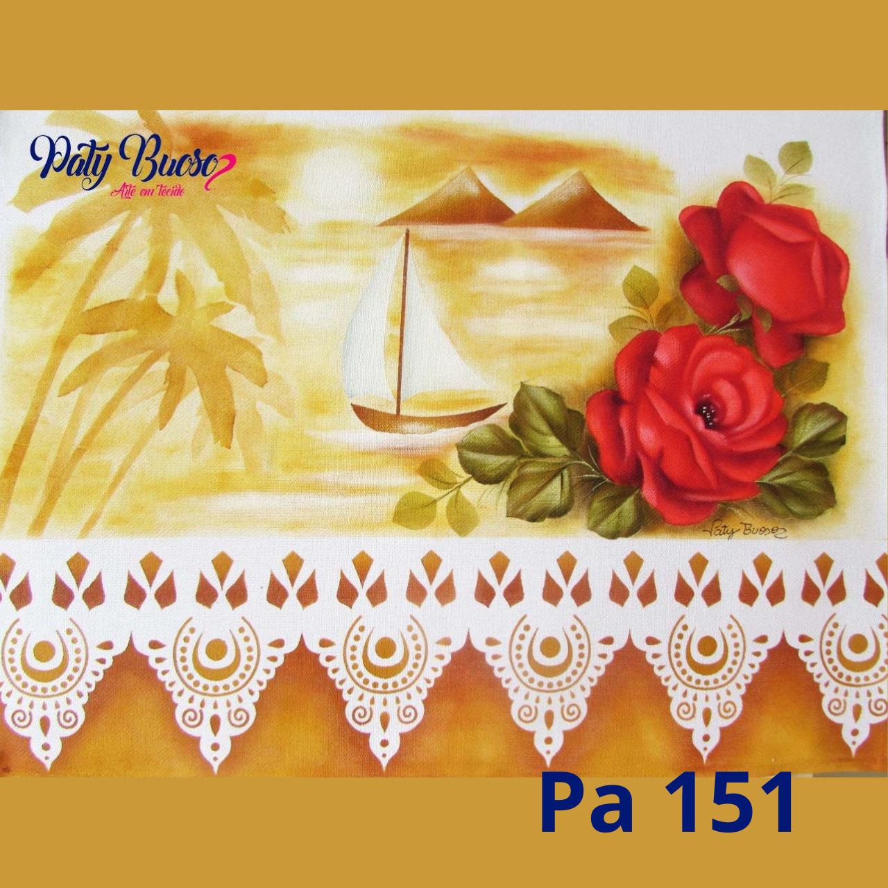 Kit 5 Stencils Barrados Rendados - Imagem 5