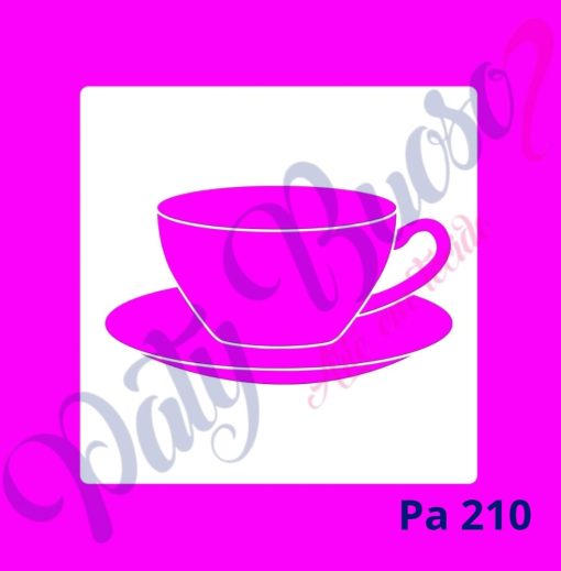 Pa 210 - Xícara e Pires - 14x14