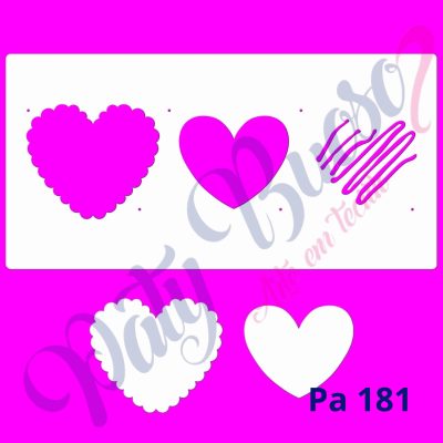 PA 181 - Bolacha de Coração - 24x12