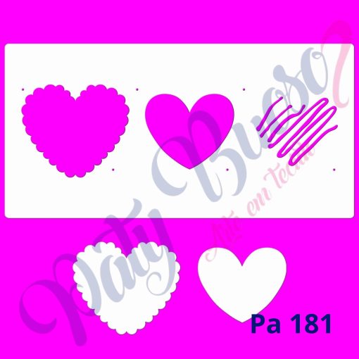 PA 181 - Bolacha de Coração - 24x12