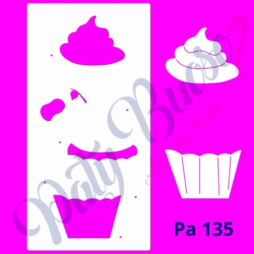 Pa 135 - Cupcake com Cereja