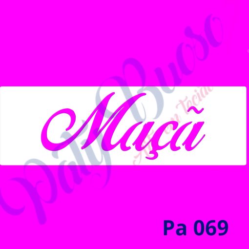 Pa 069 - Maçã (Palavra) 8x25