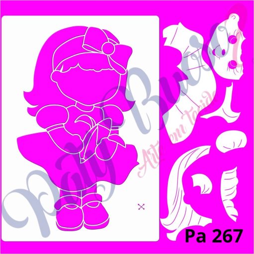 Pa 267 - kit Boneca Bananinha com Stencil