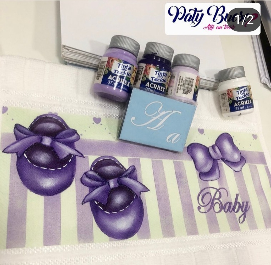 Pa 275 - Sapatinhos Menina - 14x14 - Imagem 2