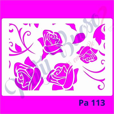 Pa 113 - Fundo de Rosas - 21x29