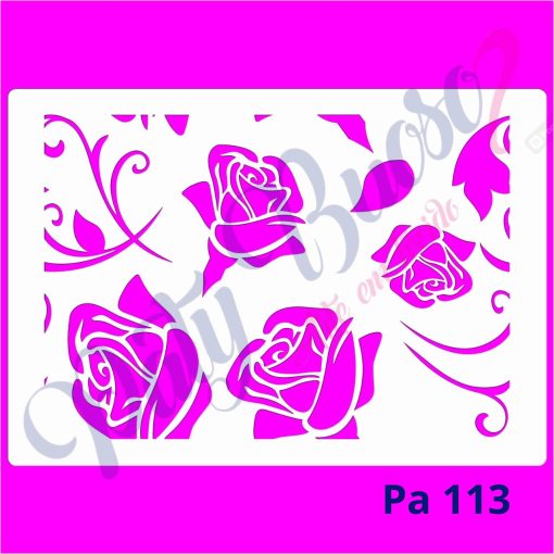 Pa 113 - Fundo de Rosas - 21x29