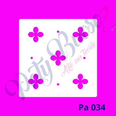 Pa 034 - Florzinha para Hortênsias - 14x14