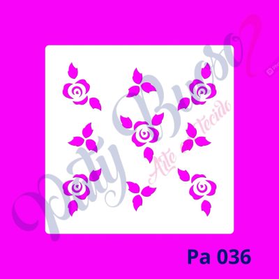 Pa 036 - Rosinhas para estampa - 14x14