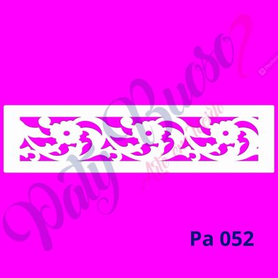 Pa 052 - Faixa Arabesco Floral -  5x20