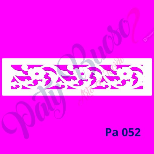 Pa 052 - Faixa Arabesco Floral -  5x20
