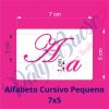 Alfabeto Cursivo Pequeno - 7x5 - Imagem 2