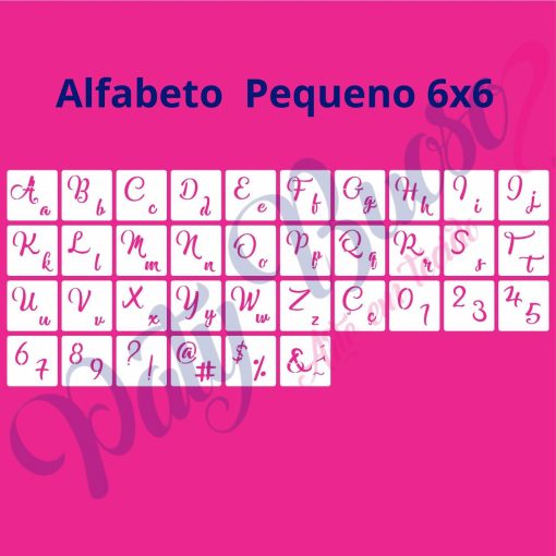 Alfabeto Pequeno 6x6 - Imagem 3