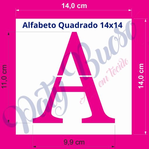 Alfabeto Completo Quadrado - 14x14 - Imagem 5