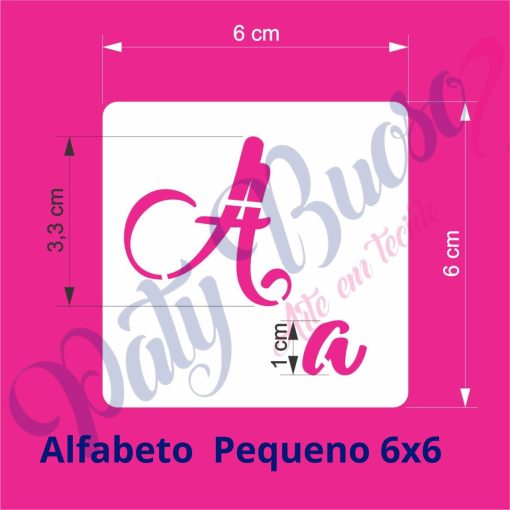 Alfabeto Pequeno 6x6 - Imagem 2