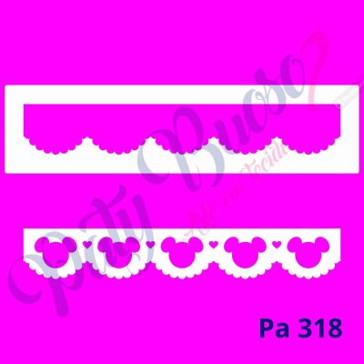 Pa 318 - Cabecinha e mini corações faixinha - 5x20
