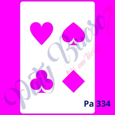 Pa 334 - Símbolo de Baralho - 8x12