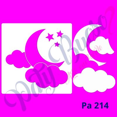 Pa 214- Lua, Nuvens e Estrelas - 20x20