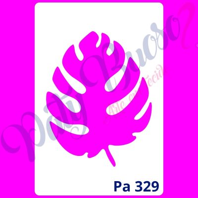 Pa 329 - Folha Costela de Adão Pequena - 8x12