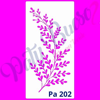 Pa 202 - Raminho Mini Folha - 24x12
