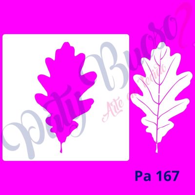Pa 167- Folha de Outono - 14x14