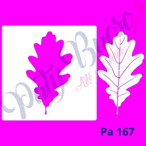 Pa 167- Folha de Outono - 14x14