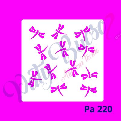 Pa 220 - Estampa de Libélulas - 14x14