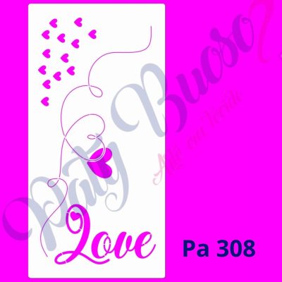Pa 308 - Love e Corações - 30x14