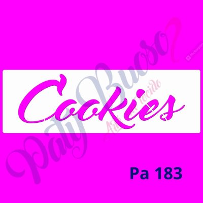 PA 183 - COOKIES - Palavra - 25x8