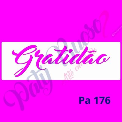 Pa 176 - Gratidão - 25x8