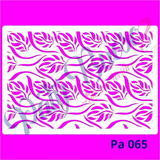 Pa 065 - Papel De Parede Folhas - 21x29