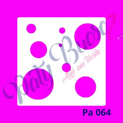 Pa 064 - Círculos Vários Tamanhos - 20x20