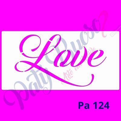 Pa 124 - Palavra LOVE - 24x12