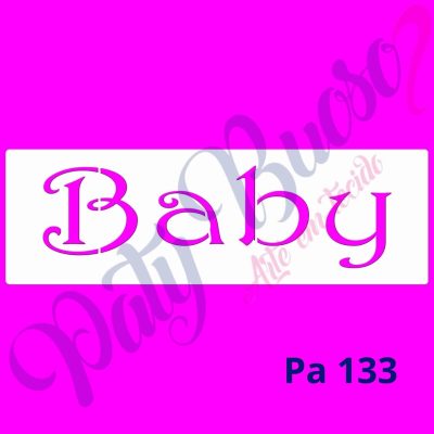 Pa 133 - BABY (palavra) 25x8
