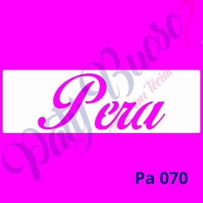 Pa 070 - Pera (palavra) 8x25