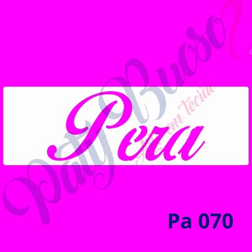 Pa 070 - Pera (palavra) 8x25