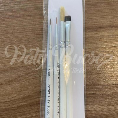 Kit de Pincéis  para Acabamento