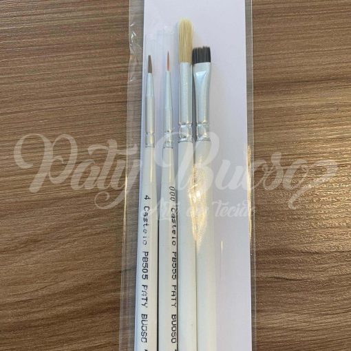 Kit de Pincéis  para Acabamento