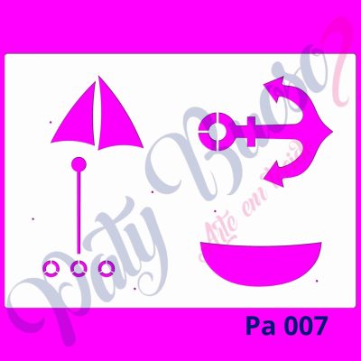 Pa 007 - Barco e Âncora (Náuticos) 21x29