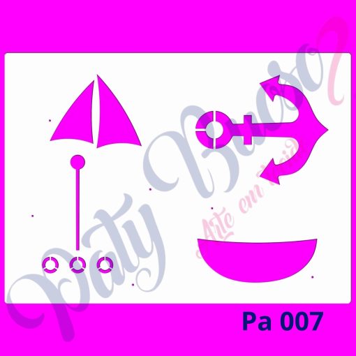 Pa 007 - Barco e Âncora (Náuticos) 21x29