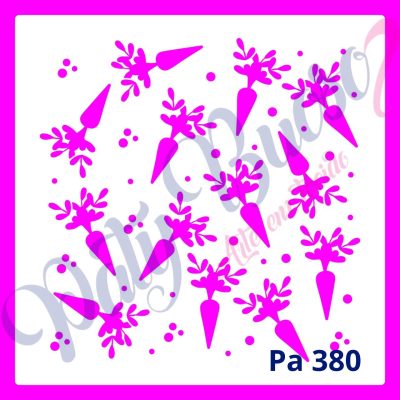 Pa 380 - Estampa Cenourinhas - 14x14