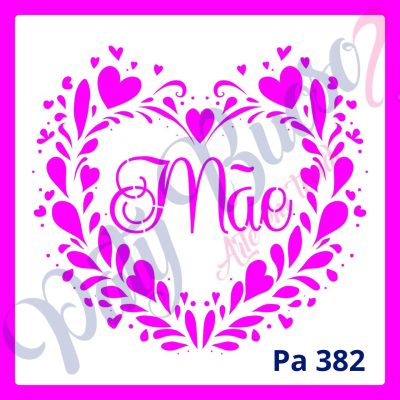 Pa 382 - Coração Mãe - 20x20