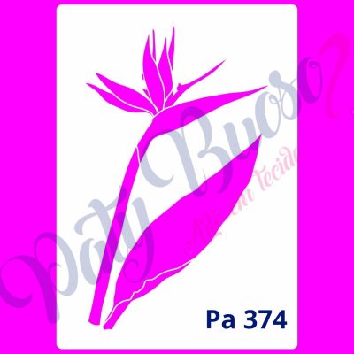 Pa 374 - Flor Tropical Strelitzia ( ave-do-paraíso) 29x21