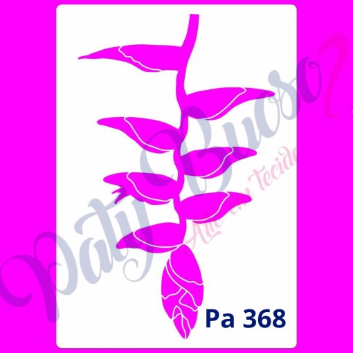 Pa 368 - Flor Tropical Helicônia - 21x29