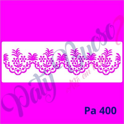 Pa 400 - Renda Florzinhas e Galhinhos _ 25x8